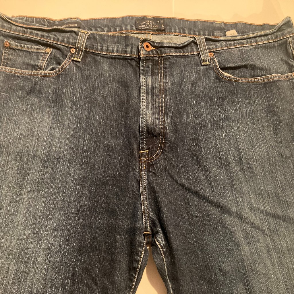 Lucky Brand Mens Jeans 181 Relaxed Straight 48 Waist 30 Length 4830